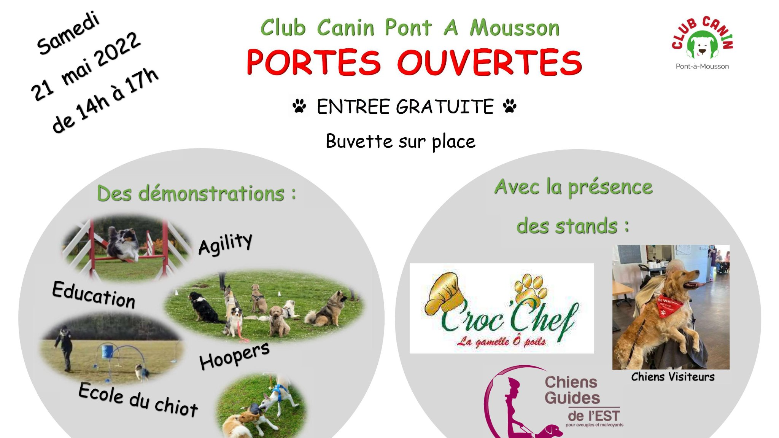 Stand - Club canin Pont-à-Mousson - samedi 21 mai 2022